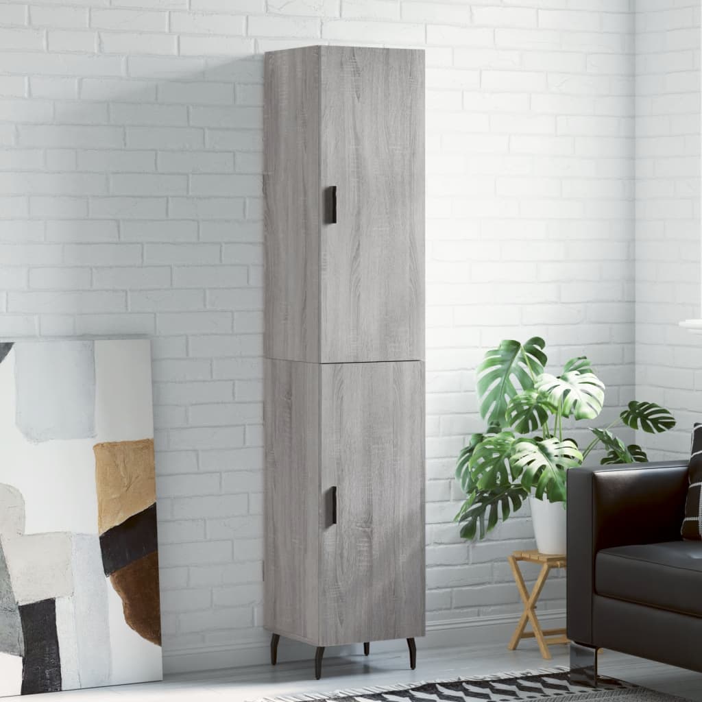 Highboard 34.5X34X180 Cm Engineered Wood
