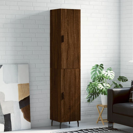 Highboard 34.5X34X180 Cm Engineered Wood