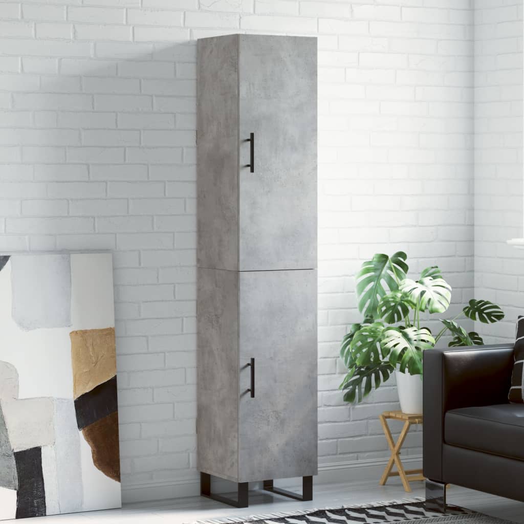 Highboard 34.5X34X180 Cm Engineered Wood