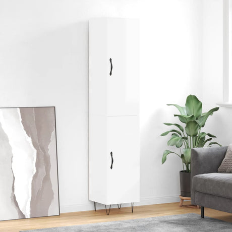 Highboard 34.5X34X180 Cm Engineered Wood