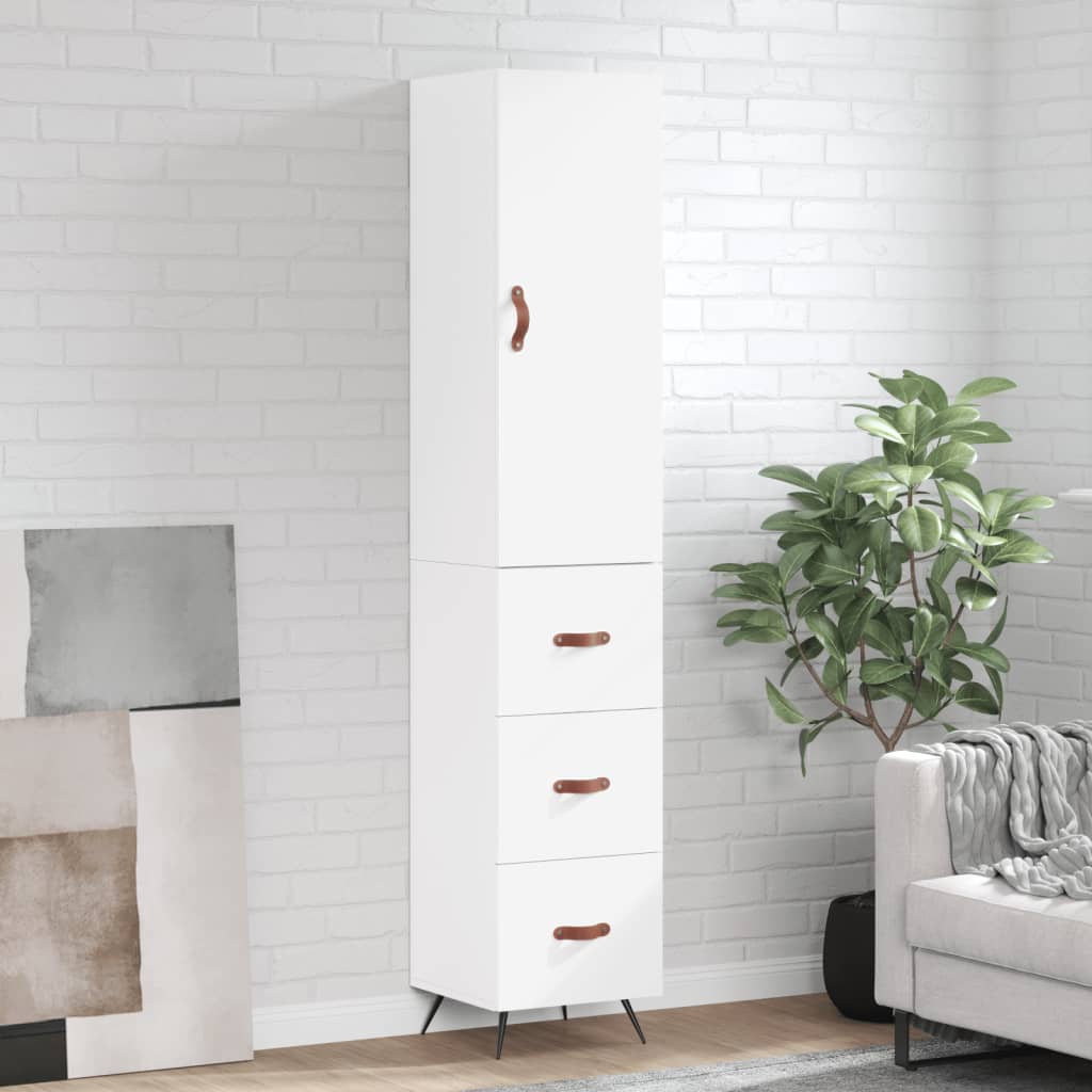 Highboard 34.5X34X180 Cm Engineered Wood