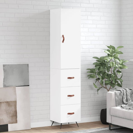 Highboard 34.5X34X180 Cm Engineered Wood