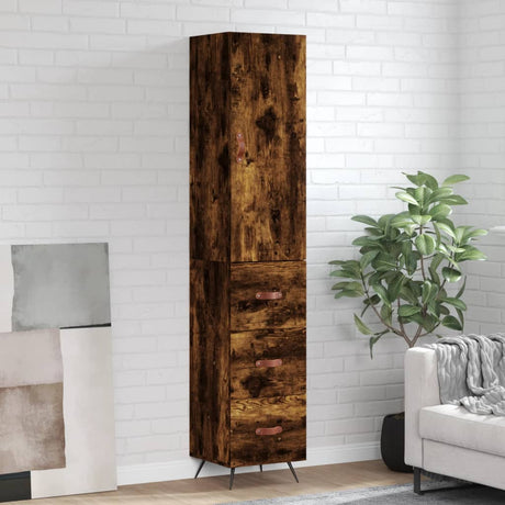 Highboard 34.5X34X180 Cm Engineered Wood