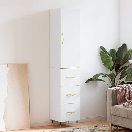 Highboard 34.5X34X180 Cm Engineered Wood
