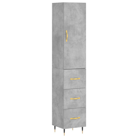 Highboard 34.5X34X180 Cm Engineered Wood