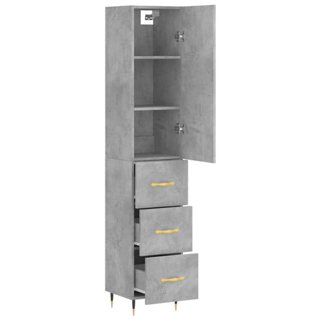 Highboard 34.5X34X180 Cm Engineered Wood
