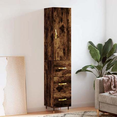 Highboard 34.5X34X180 Cm Engineered Wood