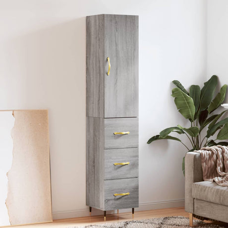 Highboard 34.5X34X180 Cm Engineered Wood