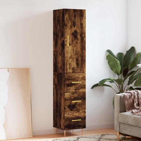 Highboard 34.5X34X180 Cm Engineered Wood