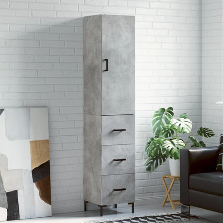 Highboard 34.5X34X180 Cm Engineered Wood