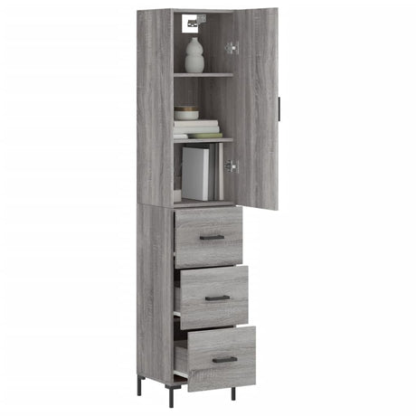 Highboard 34.5X34X180 Cm Engineered Wood