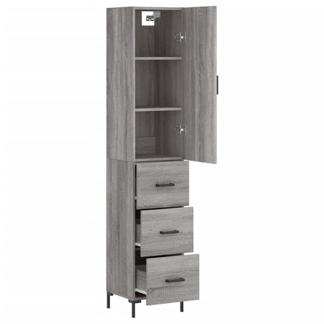 Highboard 34.5X34X180 Cm Engineered Wood