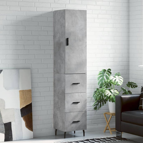 Highboard 34.5X34X180 Cm Engineered Wood