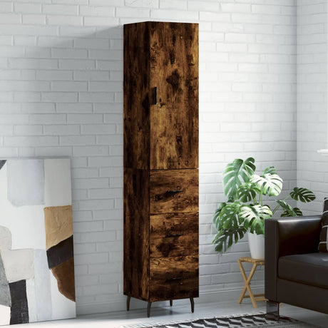 Highboard 34.5X34X180 Cm Engineered Wood