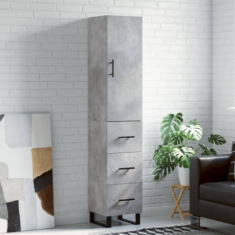Highboard 34.5X34X180 Cm Engineered Wood
