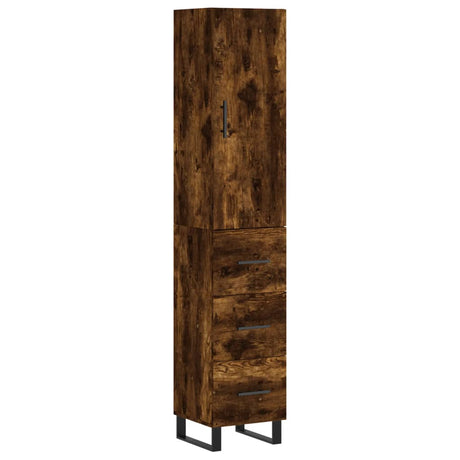 Highboard 34.5X34X180 Cm Engineered Wood