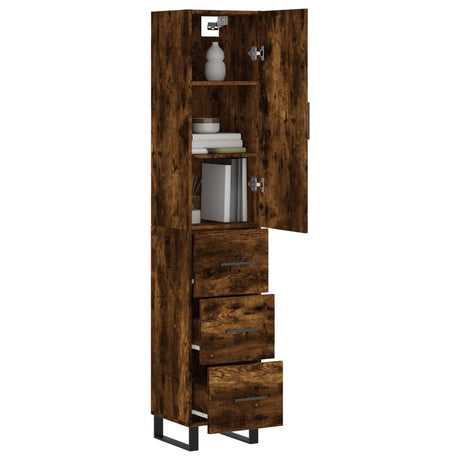 Highboard 34.5X34X180 Cm Engineered Wood