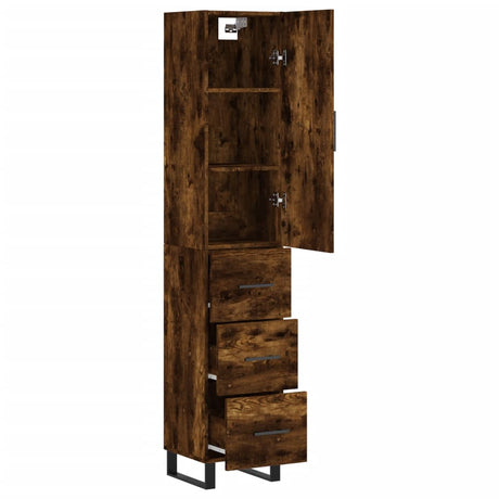 Highboard 34.5X34X180 Cm Engineered Wood