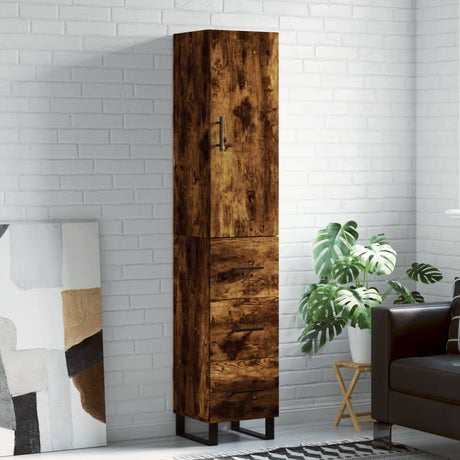 Highboard 34.5X34X180 Cm Engineered Wood