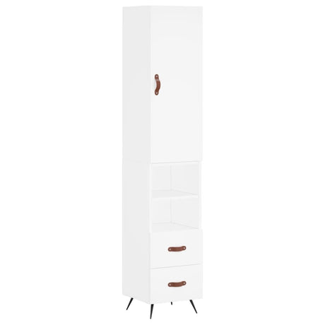 Highboard 34.5X34X180 Cm Engineered Wood