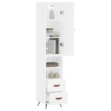 Highboard 34.5X34X180 Cm Engineered Wood