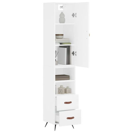 Highboard 34.5X34X180 Cm Engineered Wood