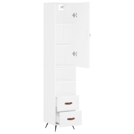 Highboard 34.5X34X180 Cm Engineered Wood