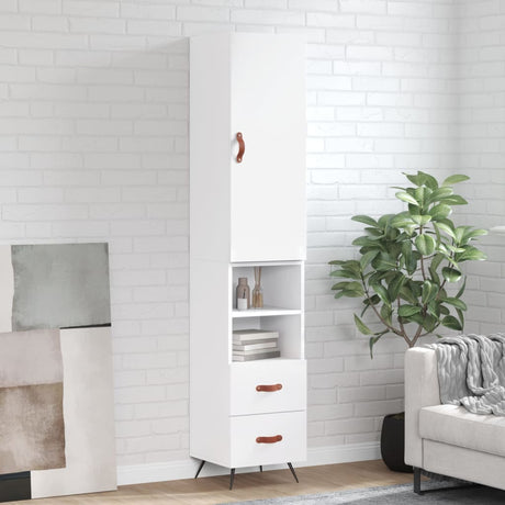 Highboard 34.5X34X180 Cm Engineered Wood