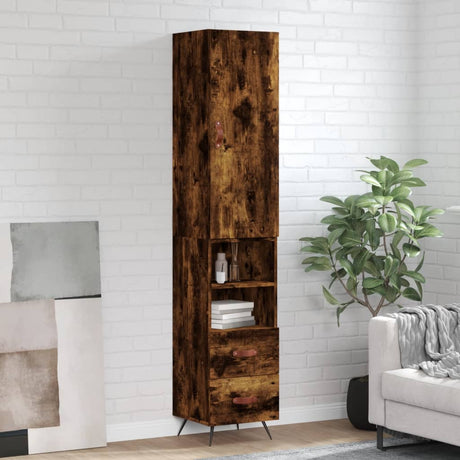 Highboard 34.5X34X180 Cm Engineered Wood