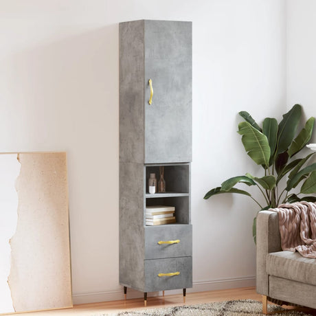 Highboard 34.5X34X180 Cm Engineered Wood