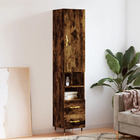 Highboard 34.5X34X180 Cm Engineered Wood