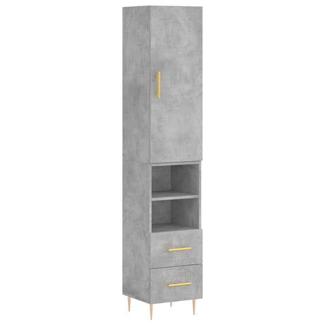 Highboard 34.5X34X180 Cm Engineered Wood
