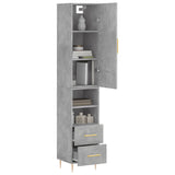 Highboard 34.5X34X180 Cm Engineered Wood