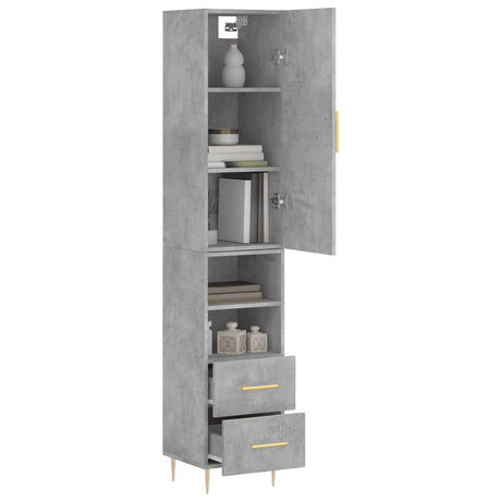 Highboard 34.5X34X180 Cm Engineered Wood