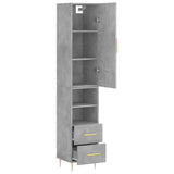 Highboard 34.5X34X180 Cm Engineered Wood