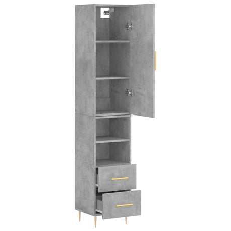 Highboard 34.5X34X180 Cm Engineered Wood
