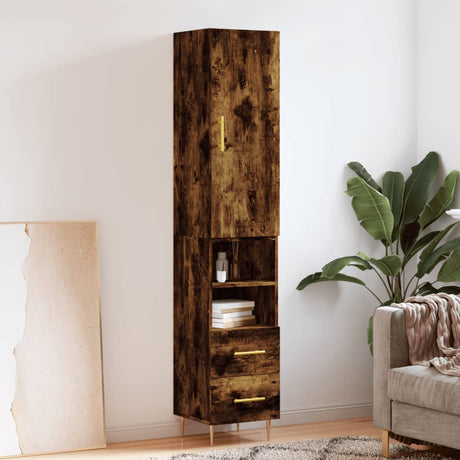 Highboard 34.5X34X180 Cm Engineered Wood