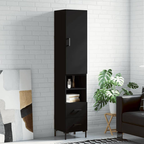 Highboard 34.5X34X180 Cm Engineered Wood
