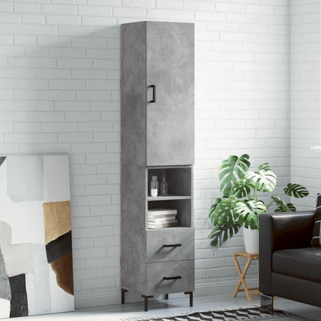 Highboard 34.5X34X180 Cm Engineered Wood