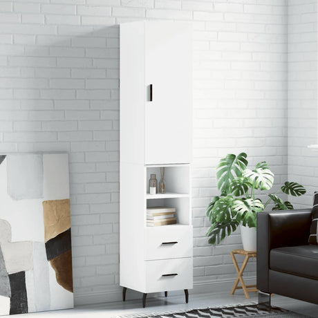 Highboard 34.5X34X180 Cm Engineered Wood