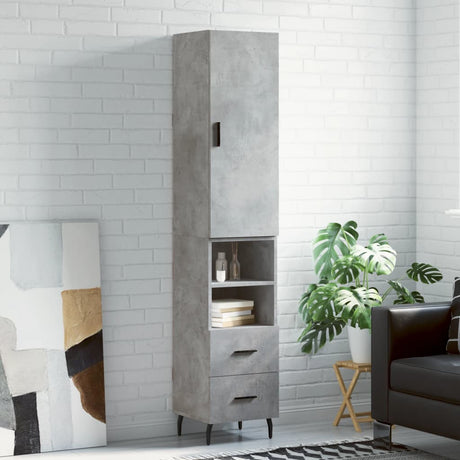 Highboard 34.5X34X180 Cm Engineered Wood