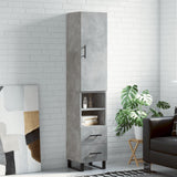Highboard 34.5X34X180 Cm Engineered Wood