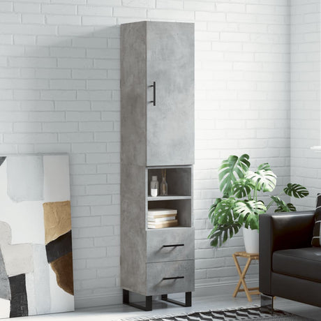 Highboard 34.5X34X180 Cm Engineered Wood