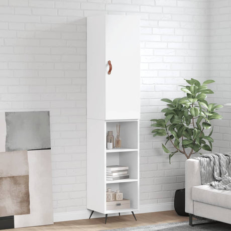 Highboard 34.5X34X180 Cm Engineered Wood