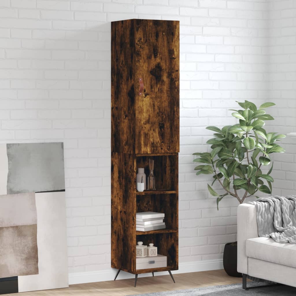 Highboard 34.5X34X180 Cm Engineered Wood