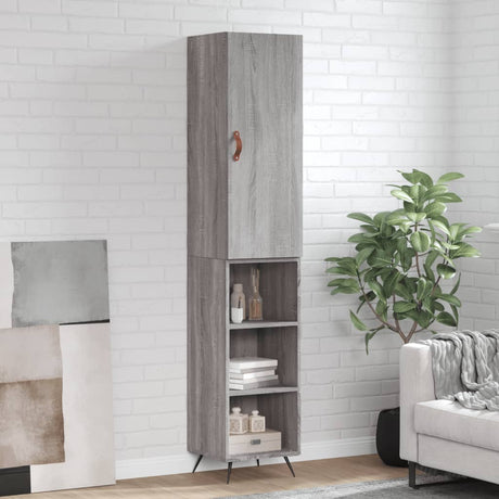 Highboard 34.5X34X180 Cm Engineered Wood