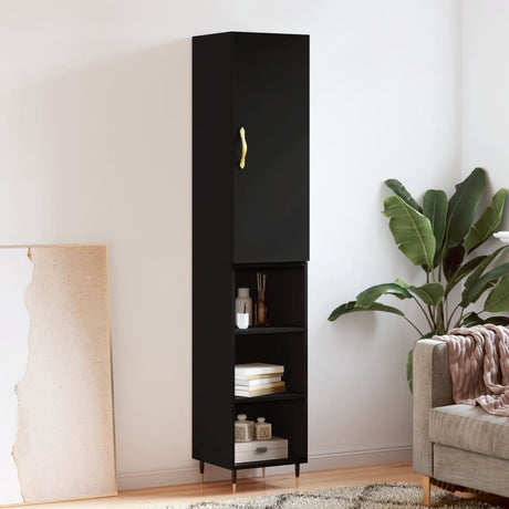 Highboard 34.5X34X180 Cm Engineered Wood