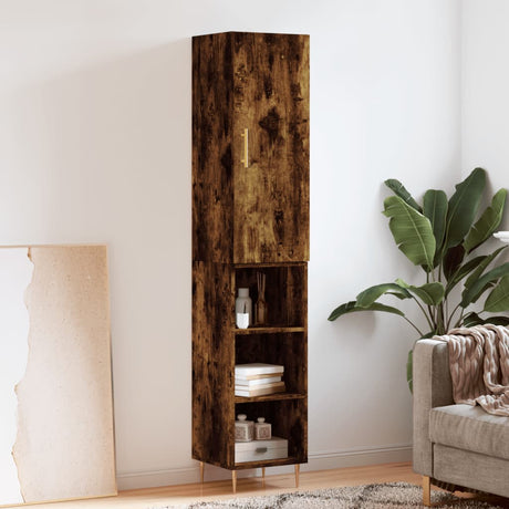 Highboard 34.5X34X180 Cm Engineered Wood