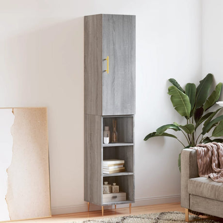 Highboard 34.5X34X180 Cm Engineered Wood