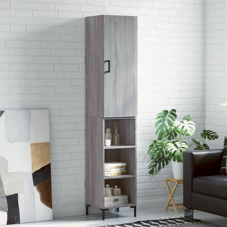 Highboard 34.5X34X180 Cm Engineered Wood